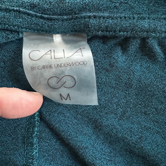 NEW CALIA Flow Everyday Teal Ombre Long Sleeve T-Shirt Athleisure Athletic Green - Picture 6 of 7